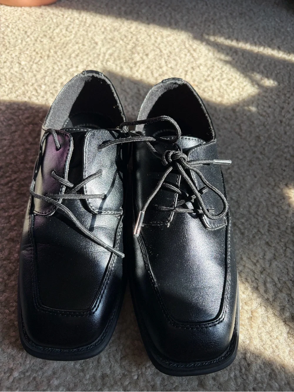 Sonoma Black Kids Lace-Up Dress Shoes